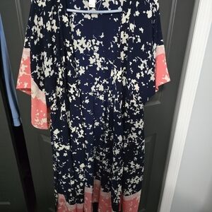 Motherhood Maternity Navy Floral Kimono